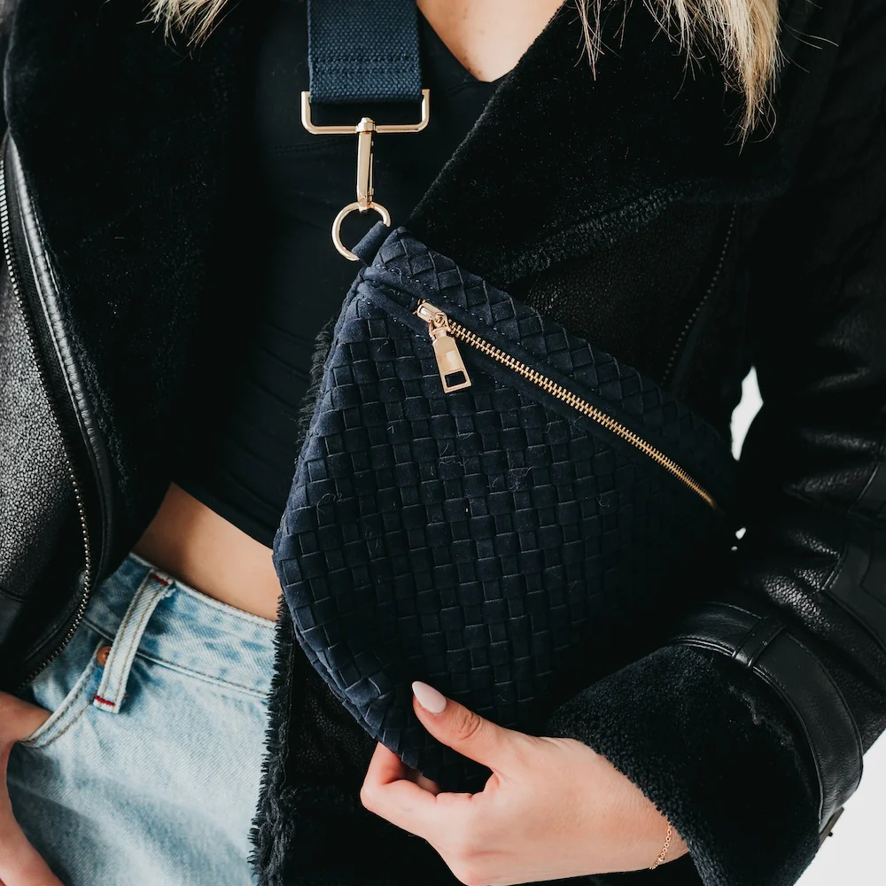 Westlyn Vegan Suede Woven Bum Bag