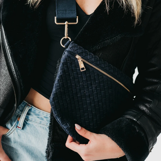 Westlyn Vegan Suede Woven Bum Bag