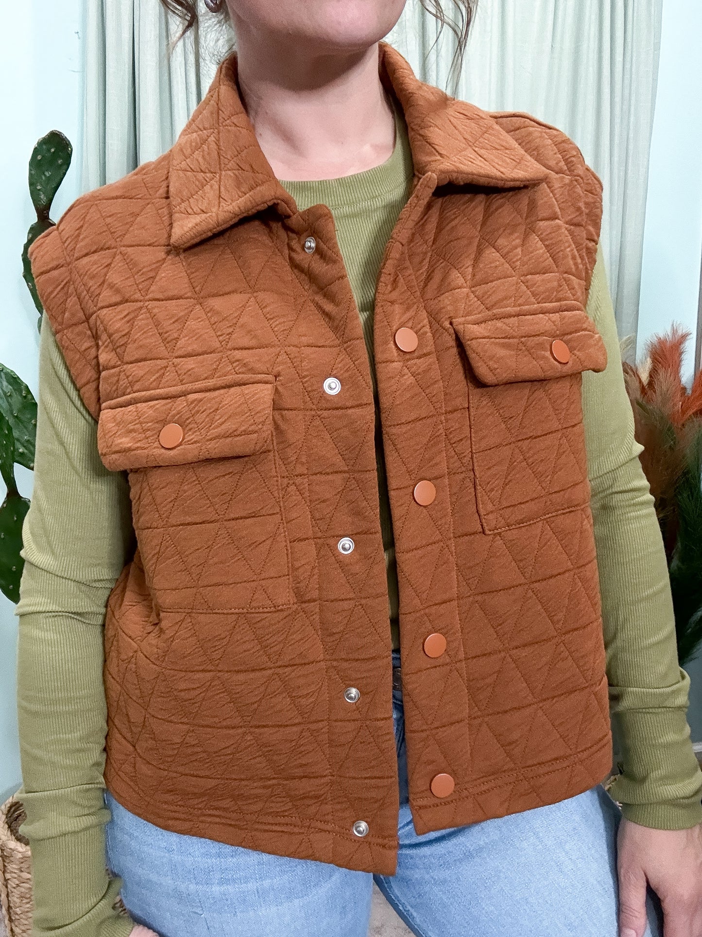 Wyoming Quilted Snap Front Vest