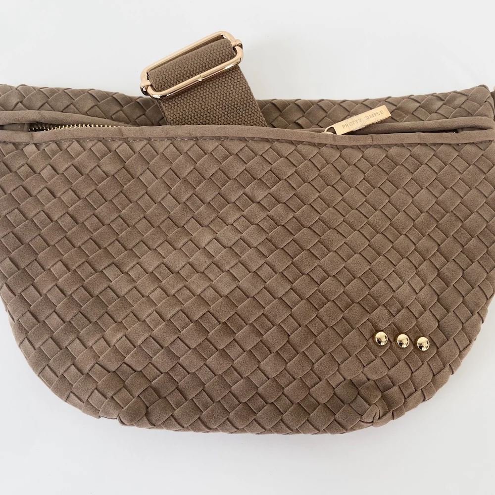 Westlyn Vegan Suede Woven Bum Bag