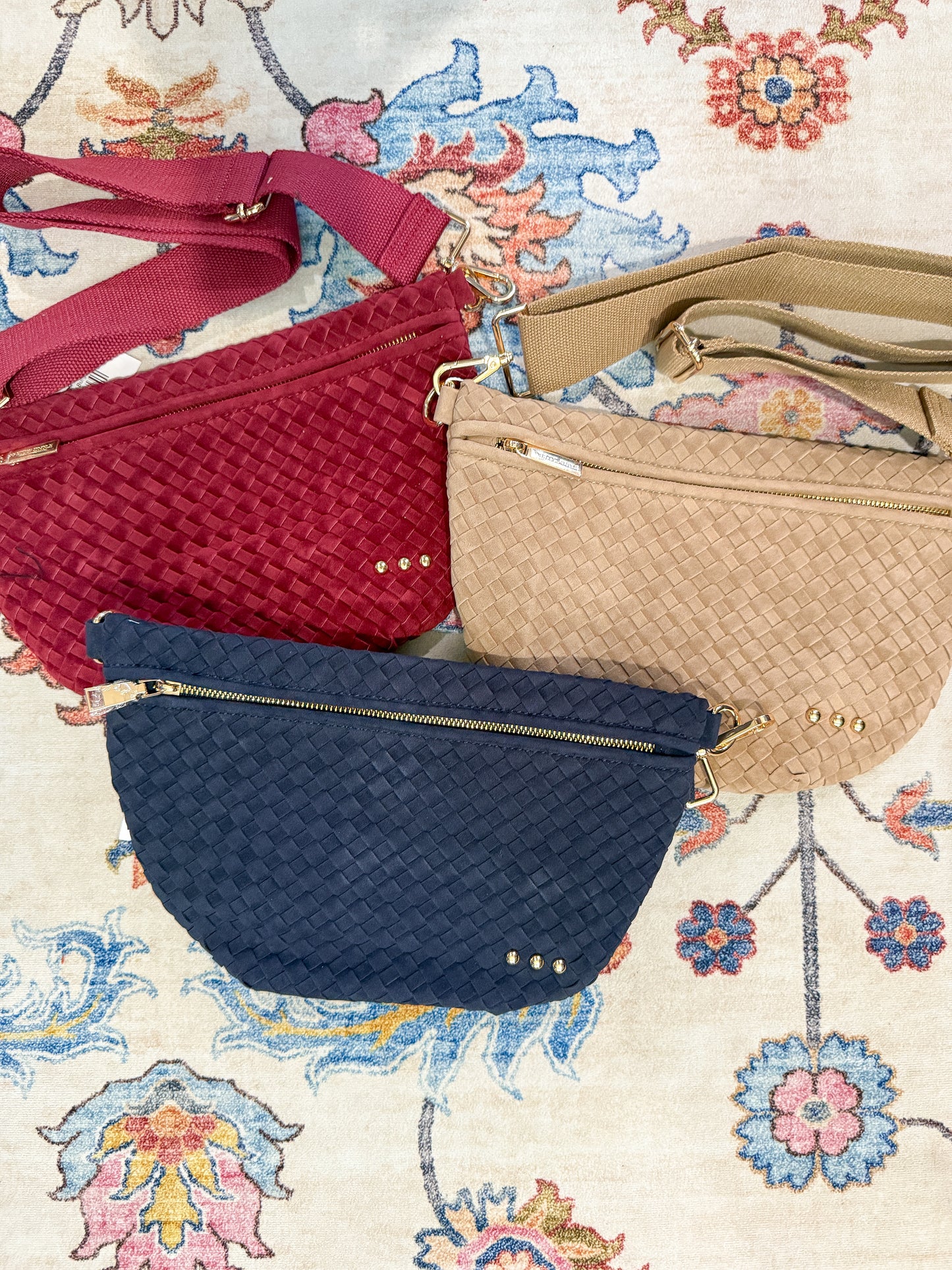 Westlyn Vegan Suede Woven Bum Bag