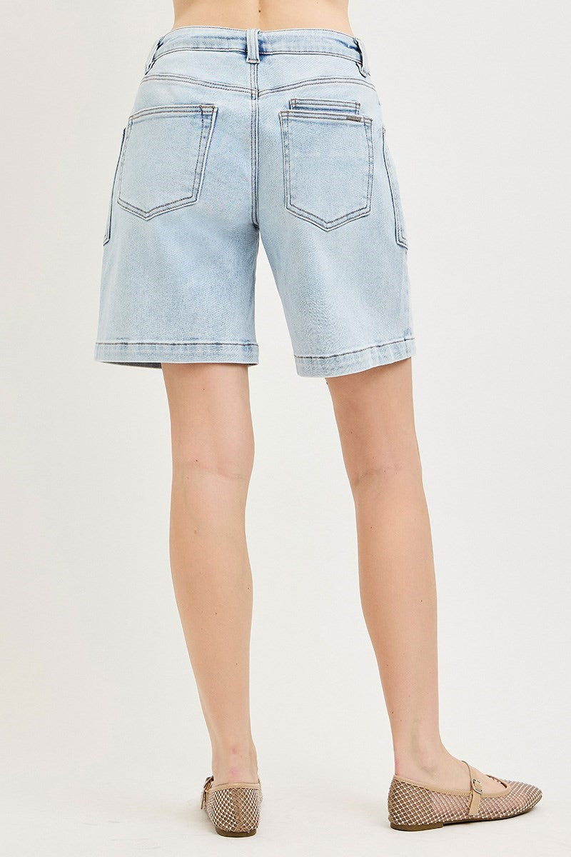 Risen Jeans Malibu Slouchy Shorts with Drawstring Waist