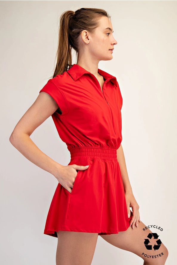 Sporty Spice Butter Soft Collared Romper