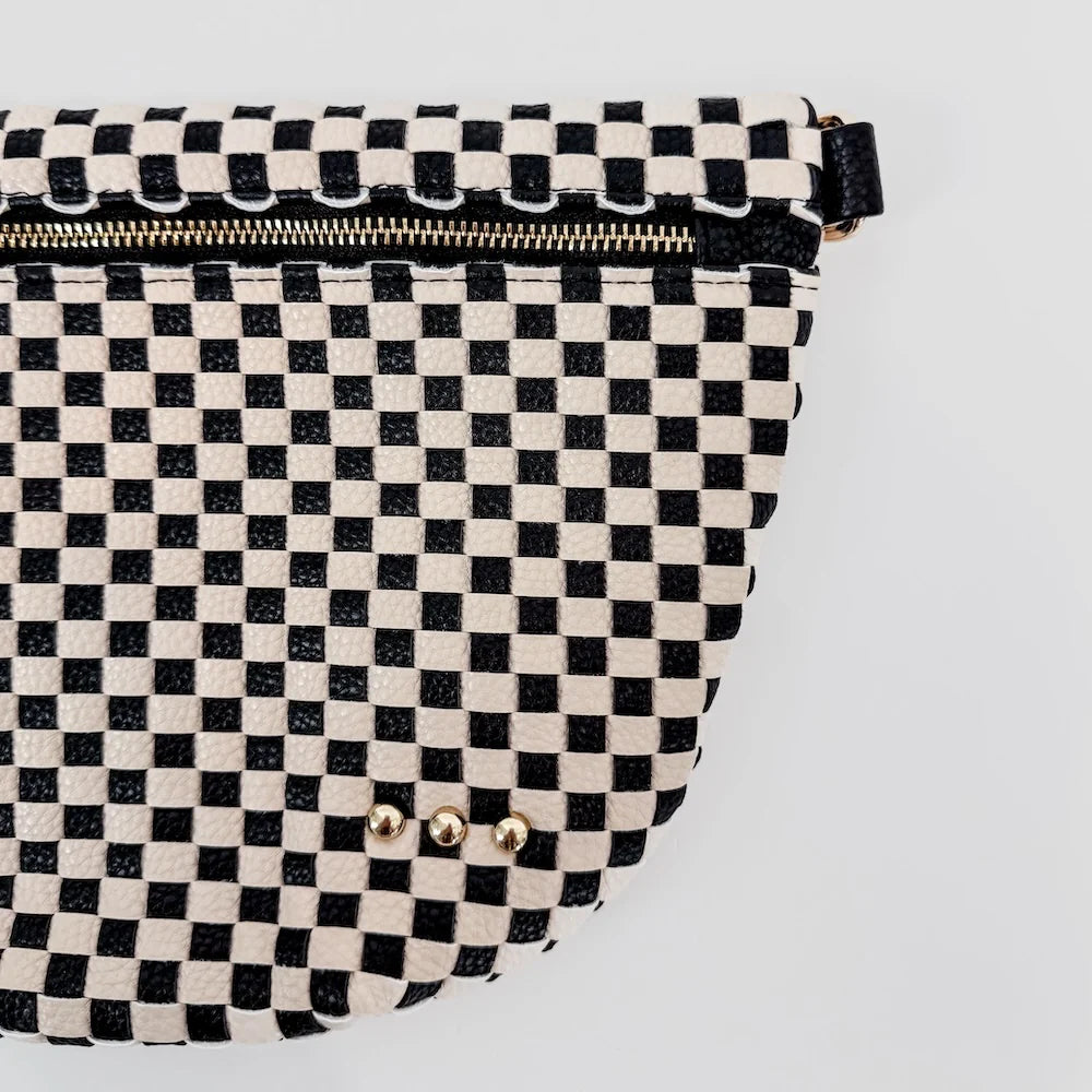Westlyn Vegan Leather Woven Bum Bag
