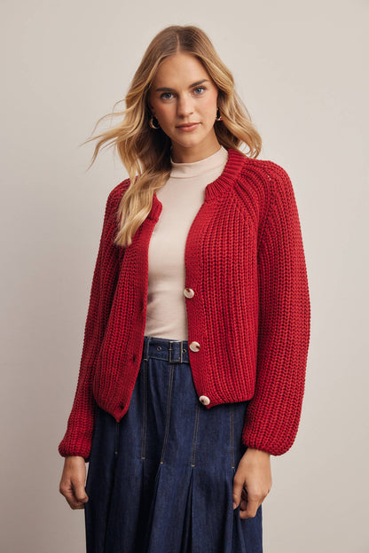 Hermione 100% Cotton Chunky Knit Cardigan