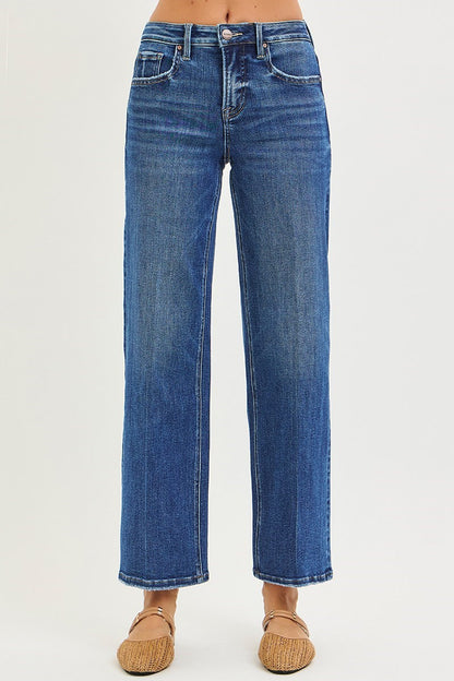 Risen Jeans Carlee Tummy Control High Rise Straight Leg Jeans
