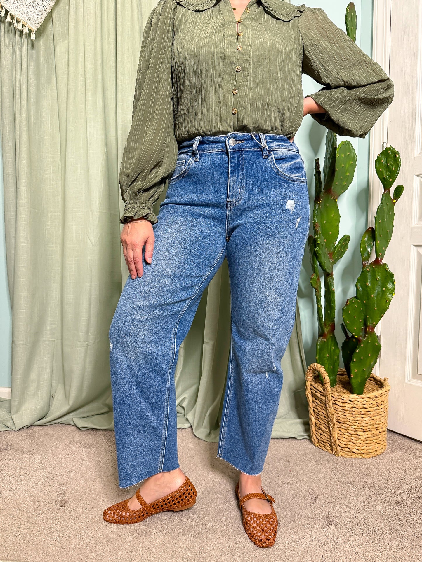 Lovervet Dolly Mild Barrel High Rise Jeans