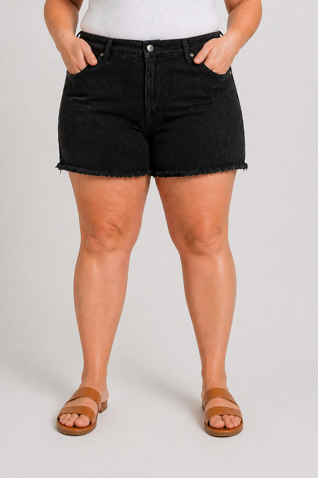 Summer at the Rock Show Cord Cut-Off Shorts