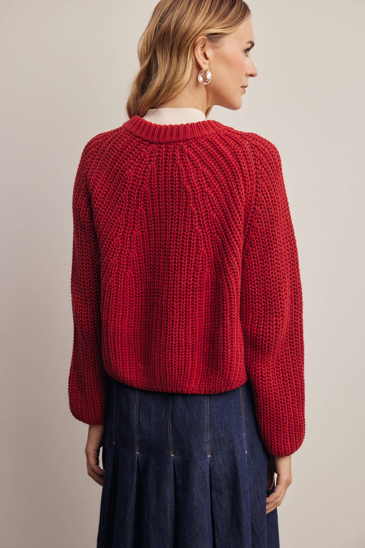 Hermione 100% Cotton Chunky Knit Cardigan