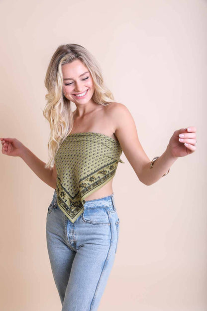Oversized Cotton Bandana Scarf – Vintage Boho Style