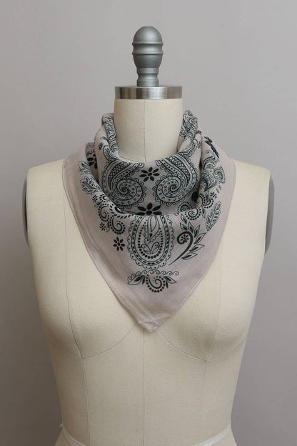 100% Cotton Paisley Print Bandanas