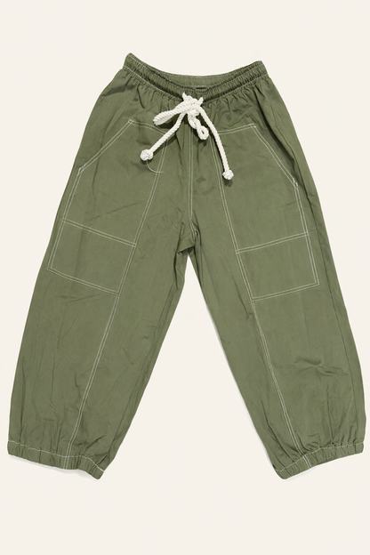 Coronado 100% Cotton Drawstring Barrel Pants