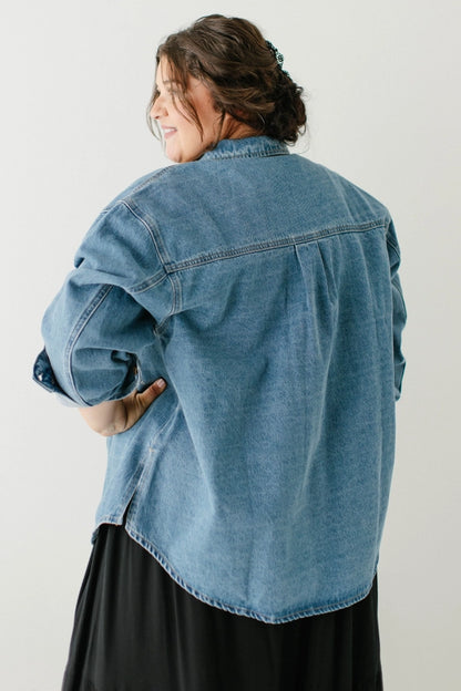 Morgan 100% Cotton Relaxed Denim Overshirt