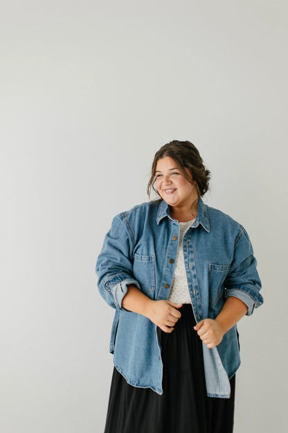 Morgan 100% Cotton Relaxed Denim Overshirt