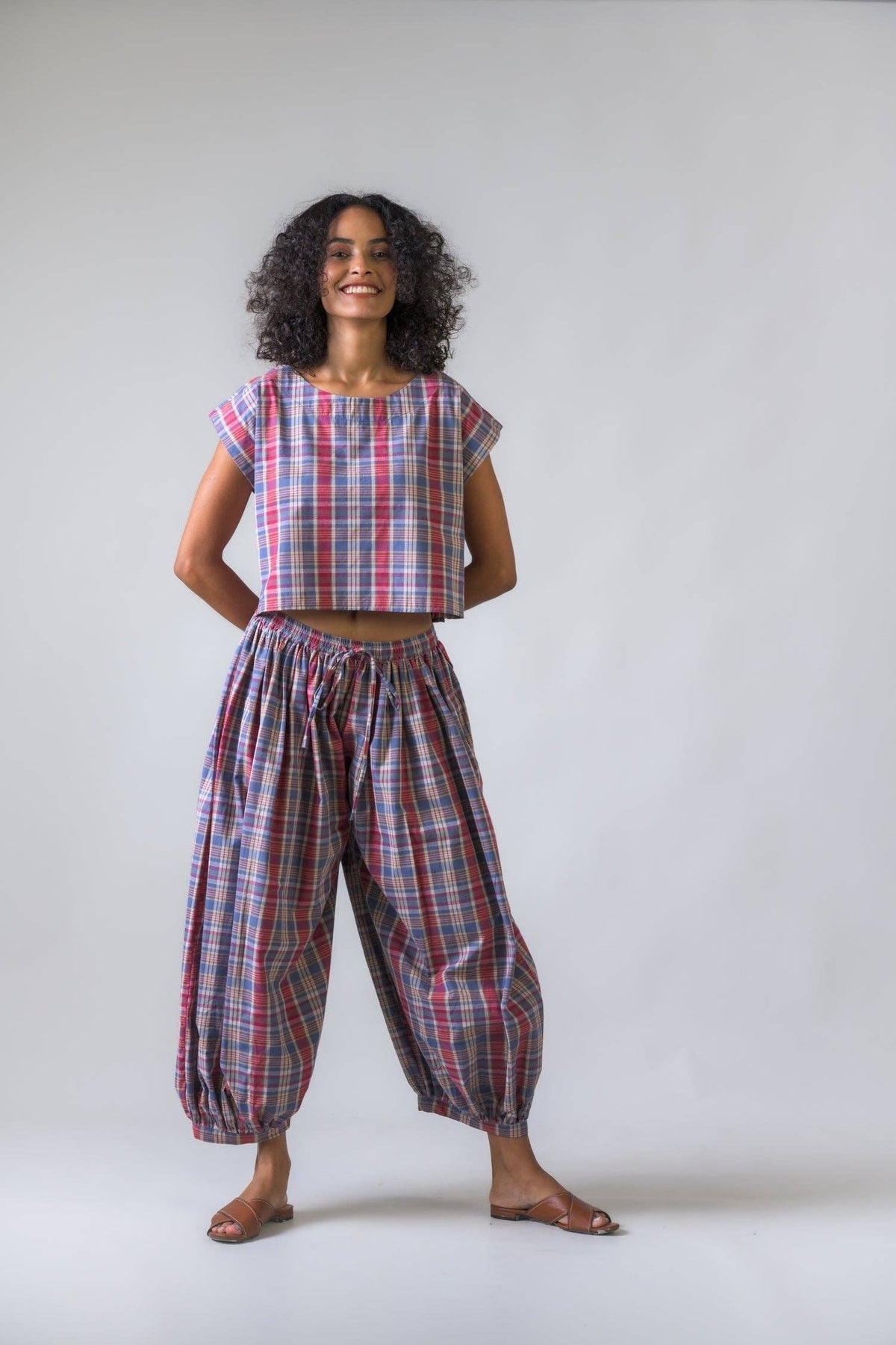 Hamilton 100% Cotton Plaid 2 Piece Set