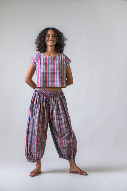 Hamilton 100% Cotton Plaid 2 Piece Set