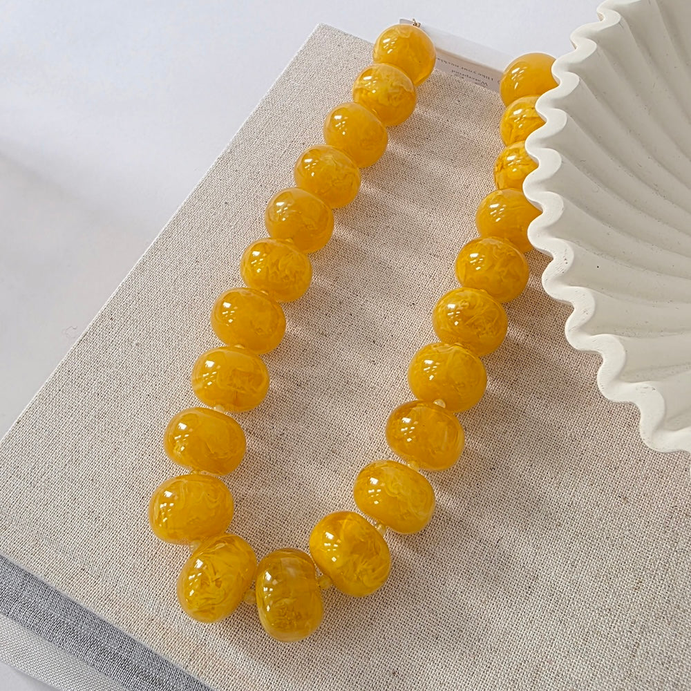 Bella Large Beaded Necklace-Waterproof