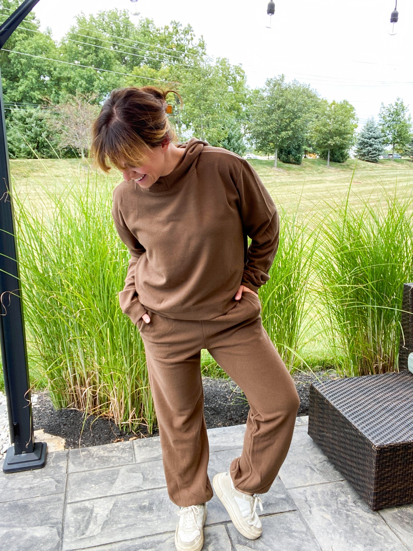 Cabin Fever Comfort Blend Lightweight Fleece Hoodie & Jogger Lounge Set