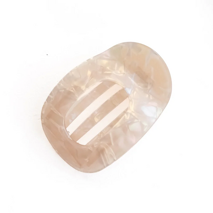 LARGE FLAT ROUND HAIR CLIP