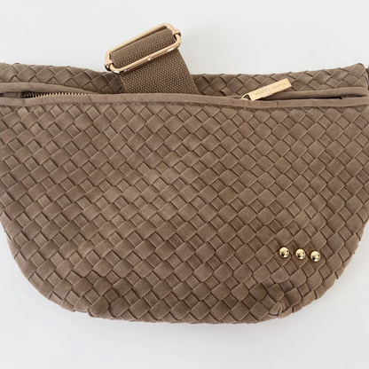 Westlyn Vegan Suede Woven Bum Bag