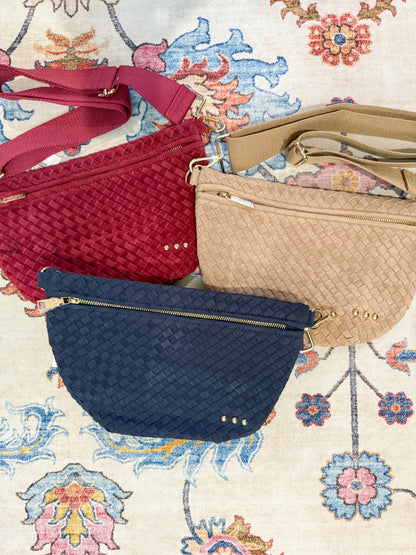 Westlyn Vegan Suede Woven Bum Bag