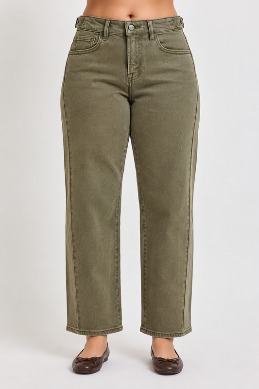 Risen Jeans Wilder High Rise Barrel with Adjustable Waistband