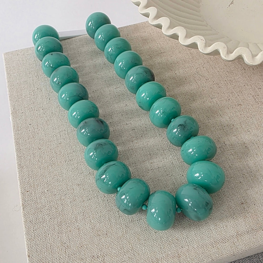 Bella Large Beaded Necklace-Waterproof