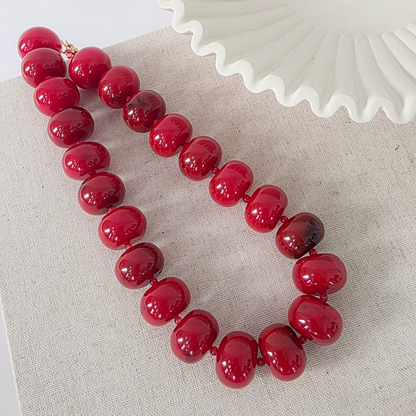 Bella Large Beaded Necklace-Waterproof