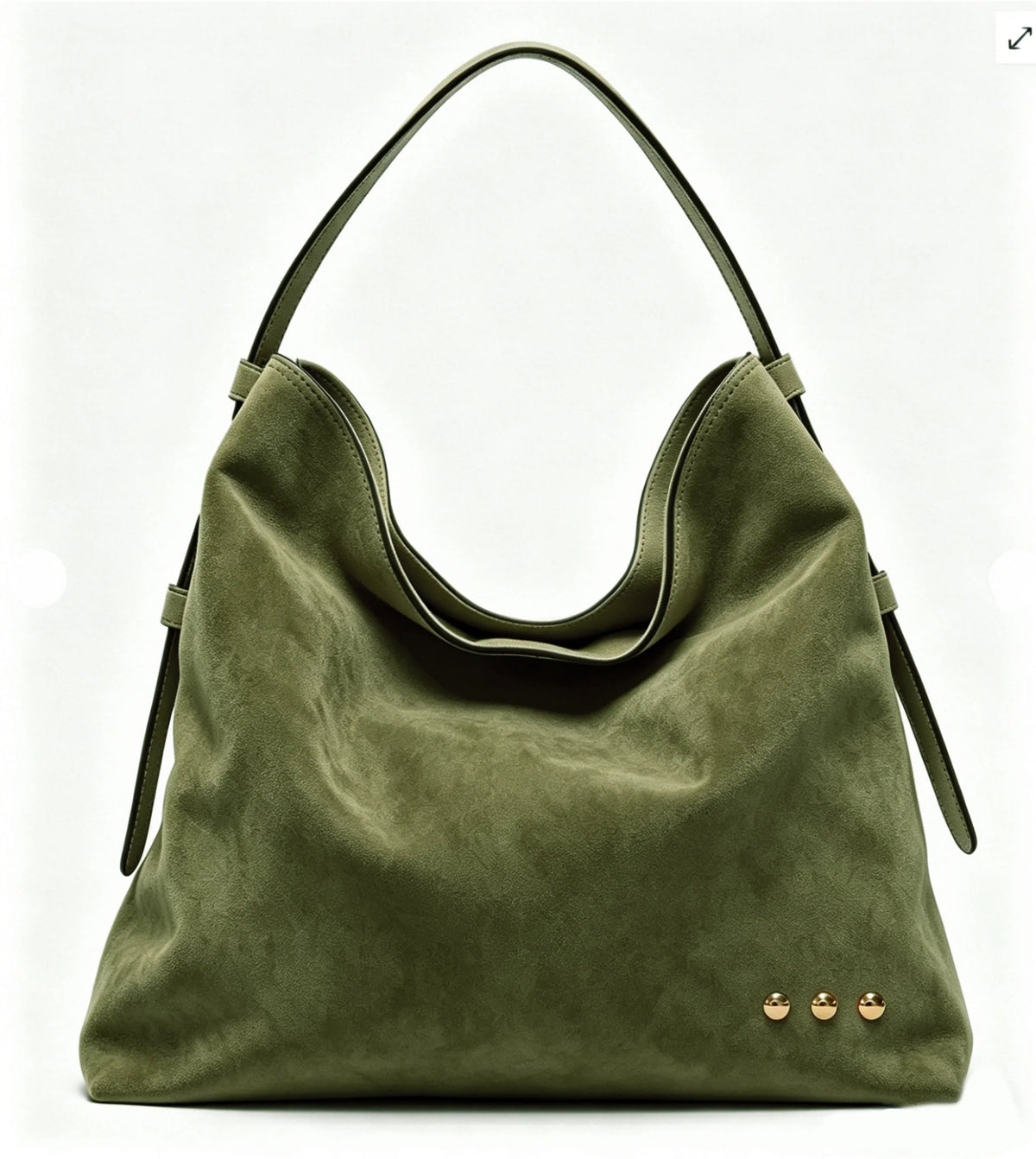 Evie Suede Hobo Shoulder Bag