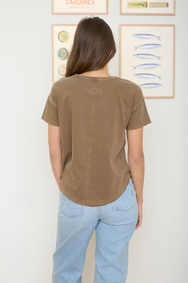 Crew Neck Everyday Tee 100% Cotton Mineral Wash