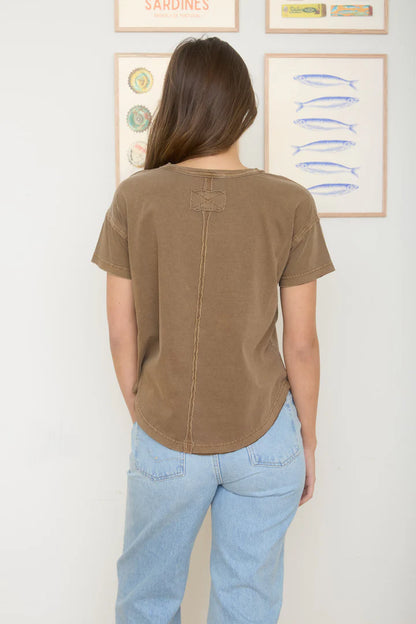 Crew Neck Everyday Tee 100% Cotton Mineral Wash