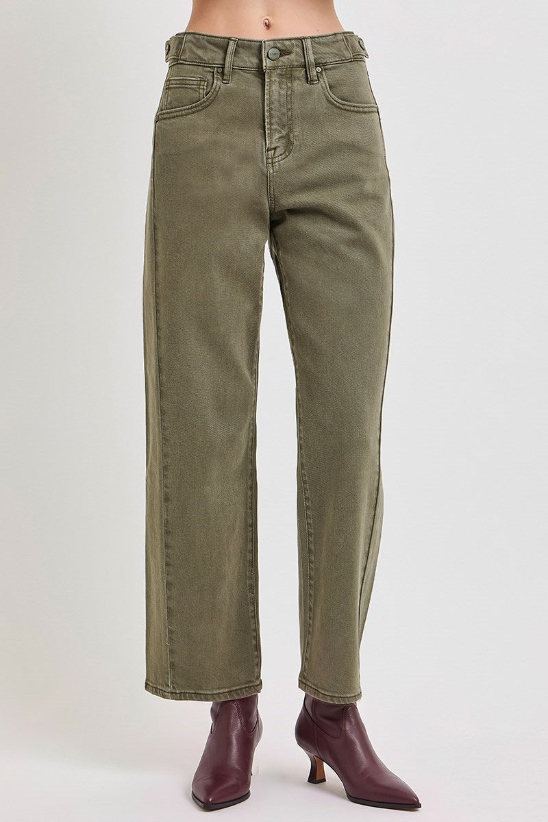 Risen Jeans Wilder High Rise Barrel with Adjustable Waistband