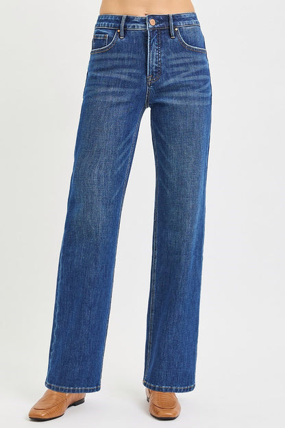 Risen Jeans 90s Straight Leg Jeans with Tummy Control