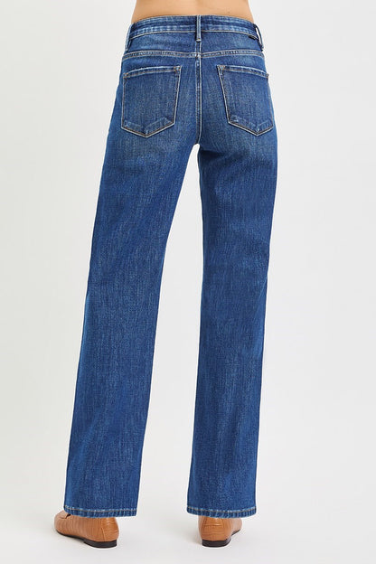 Risen Jeans 90s Straight Leg Jeans with Tummy Control