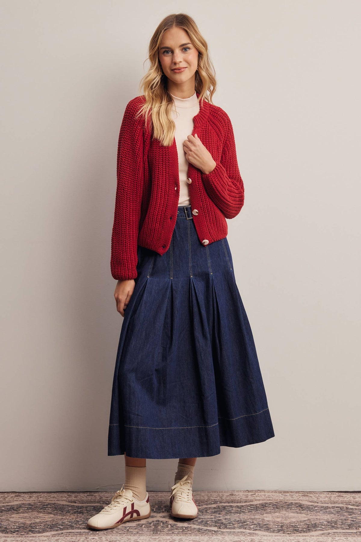 Hermione 100% Cotton Chunky Knit Cardigan