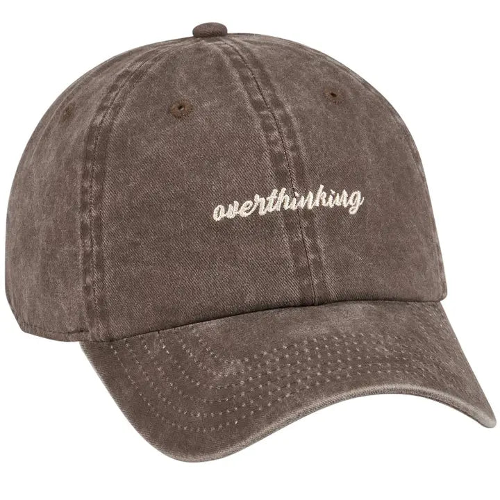 Overthinking Embroidered Baseball Cap