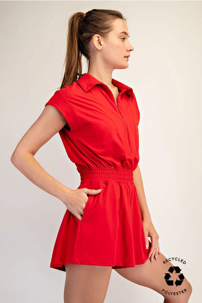 Sporty Spice Butter Soft Collared Romper