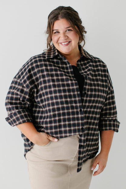 Dakota 100% Cotton Brushed Plaid Flannel Shacket
