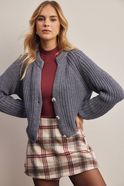 Hermione 100% Cotton Chunky Knit Cardigan