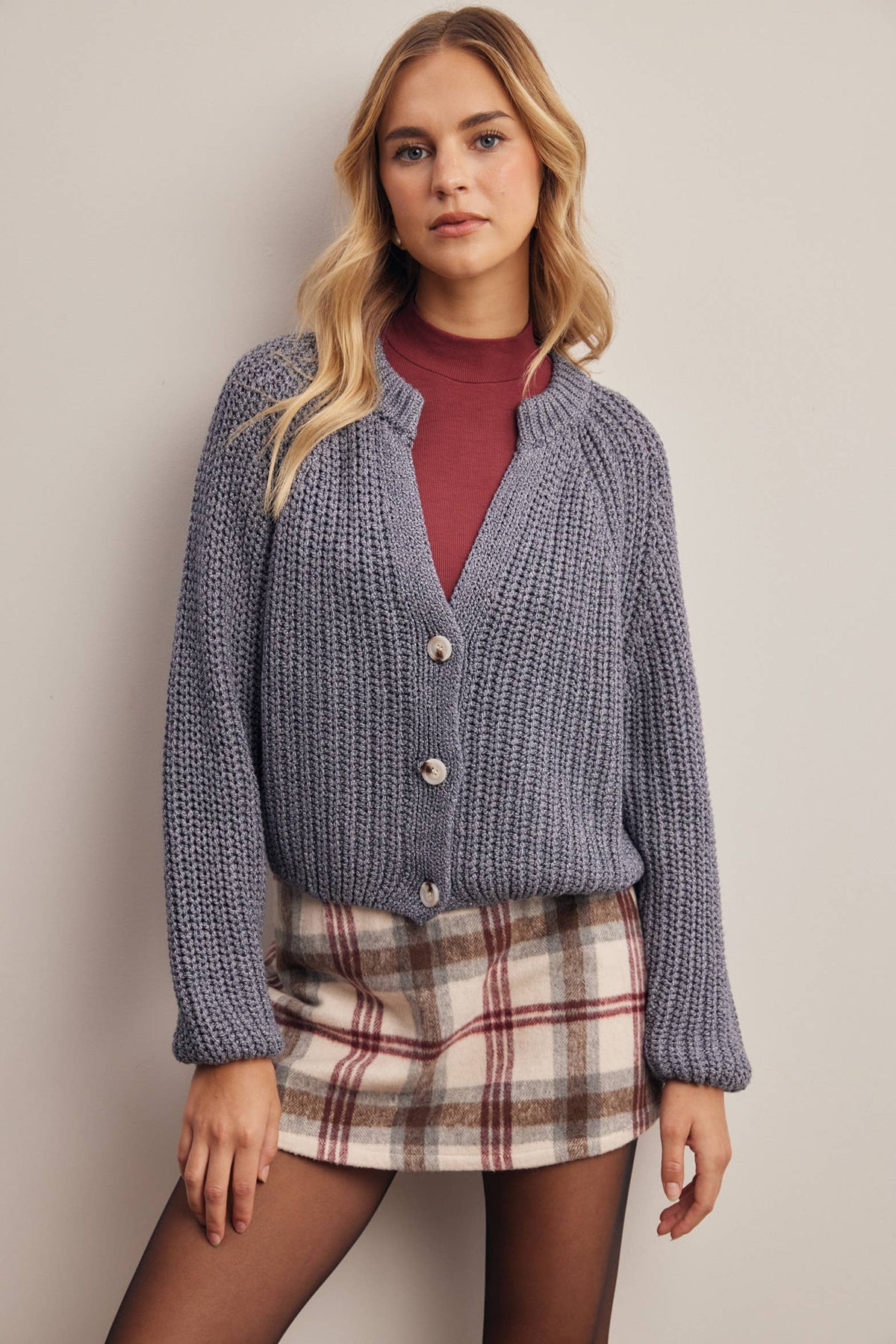 Hermione 100% Cotton Chunky Knit Cardigan