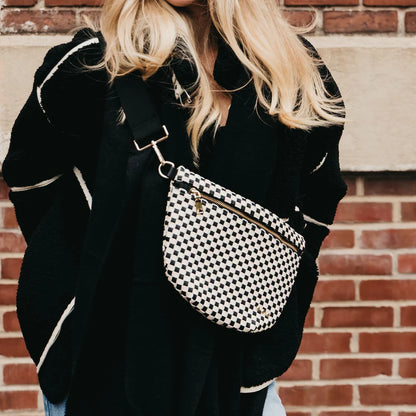 Westlyn Vegan Leather Woven Bum Bag