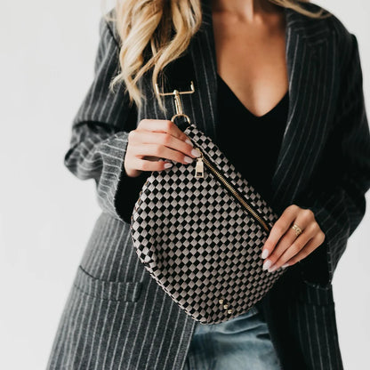 Westlyn Vegan Leather Woven Bum Bag